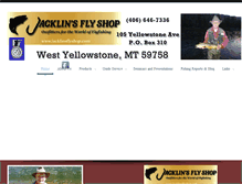 Tablet Screenshot of jacklinsflyshop.com